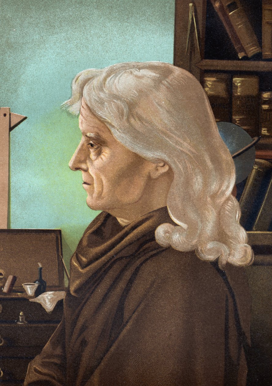 Portrét Josepha Jérôma Lefrançoise de Lalande, francouzského astronoma (1732 až 1807). z „La Ciencia y sus Hombres“ od Louise Figuiera. Barcelona 1881 od Unknown artist