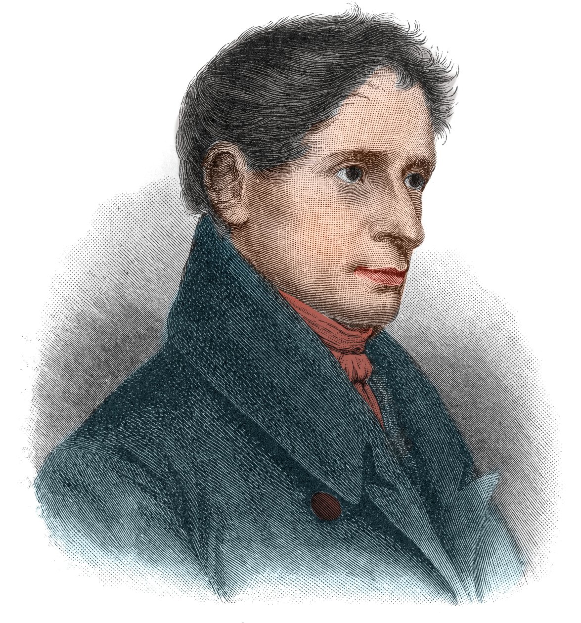 Portrét Josepha Karla Benedikta von Eichendorffa (1788-1857) německý básník a prozaik. od Unknown artist