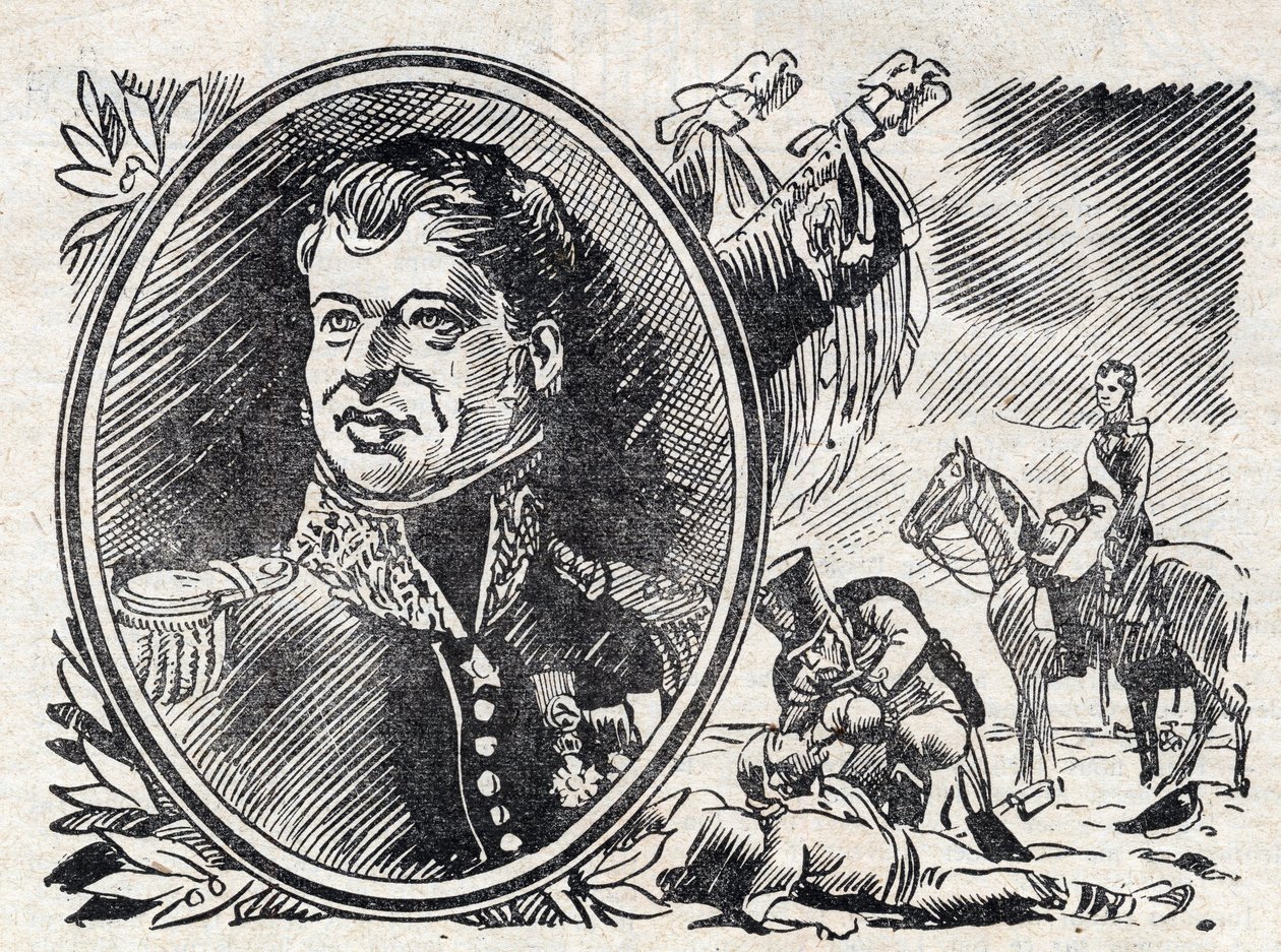 Portrét Josepha Leopolda Sigisberta Huga, francouzského generála, otce Victora Huga. Z roku 1928. od Unknown Artist