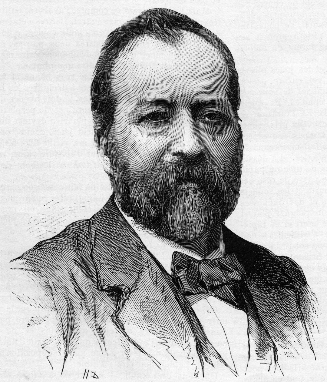Portrét Julese Castagnaryho (1830-1888), francouzského právníka, novináře a politika. od Unknown artist