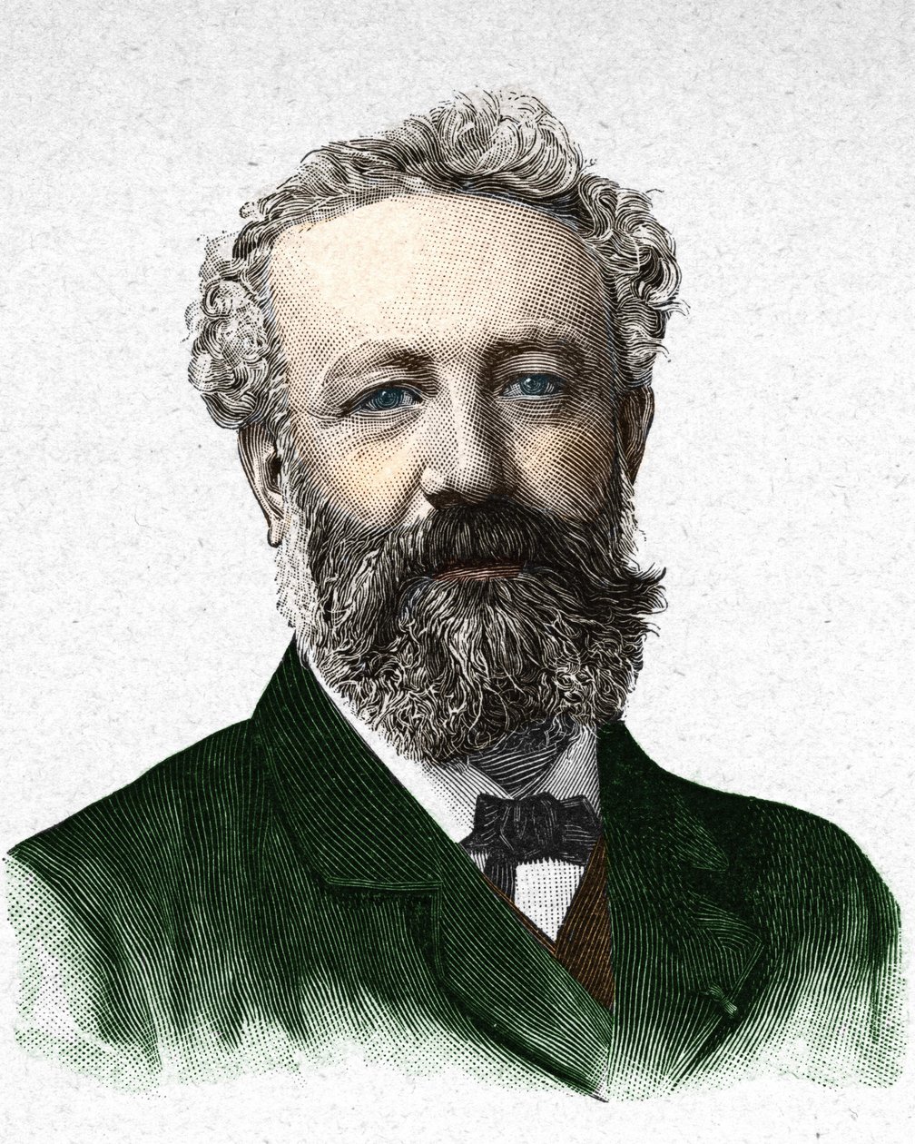 Portrét Julese Verna, francouzského spisovatele (1828-1905) od Unknown artist