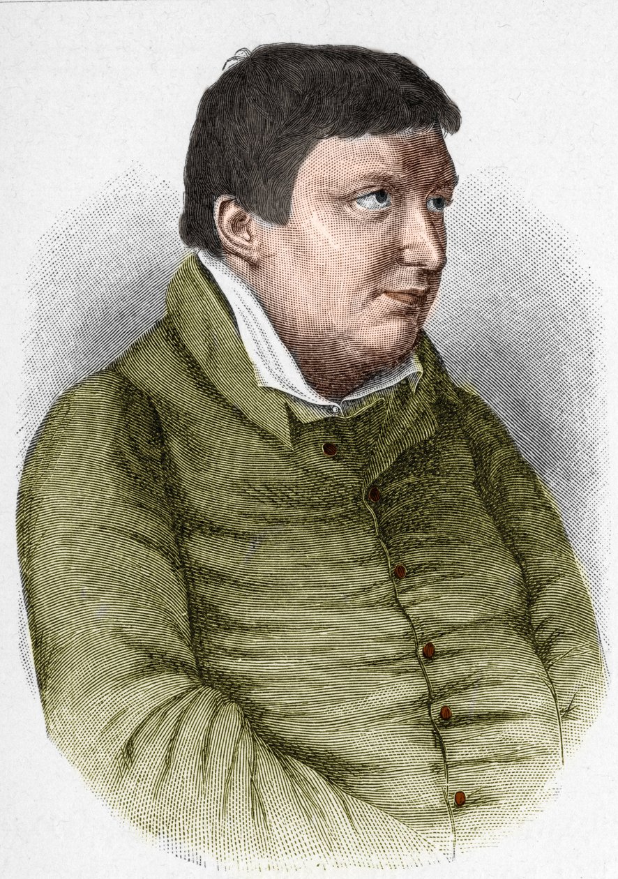 Portrét Karla Wilhelma Friedrich von Schlegel (1772-1829) německý filozof, kritik a spisovatel romantického hnutí od Unknown artist