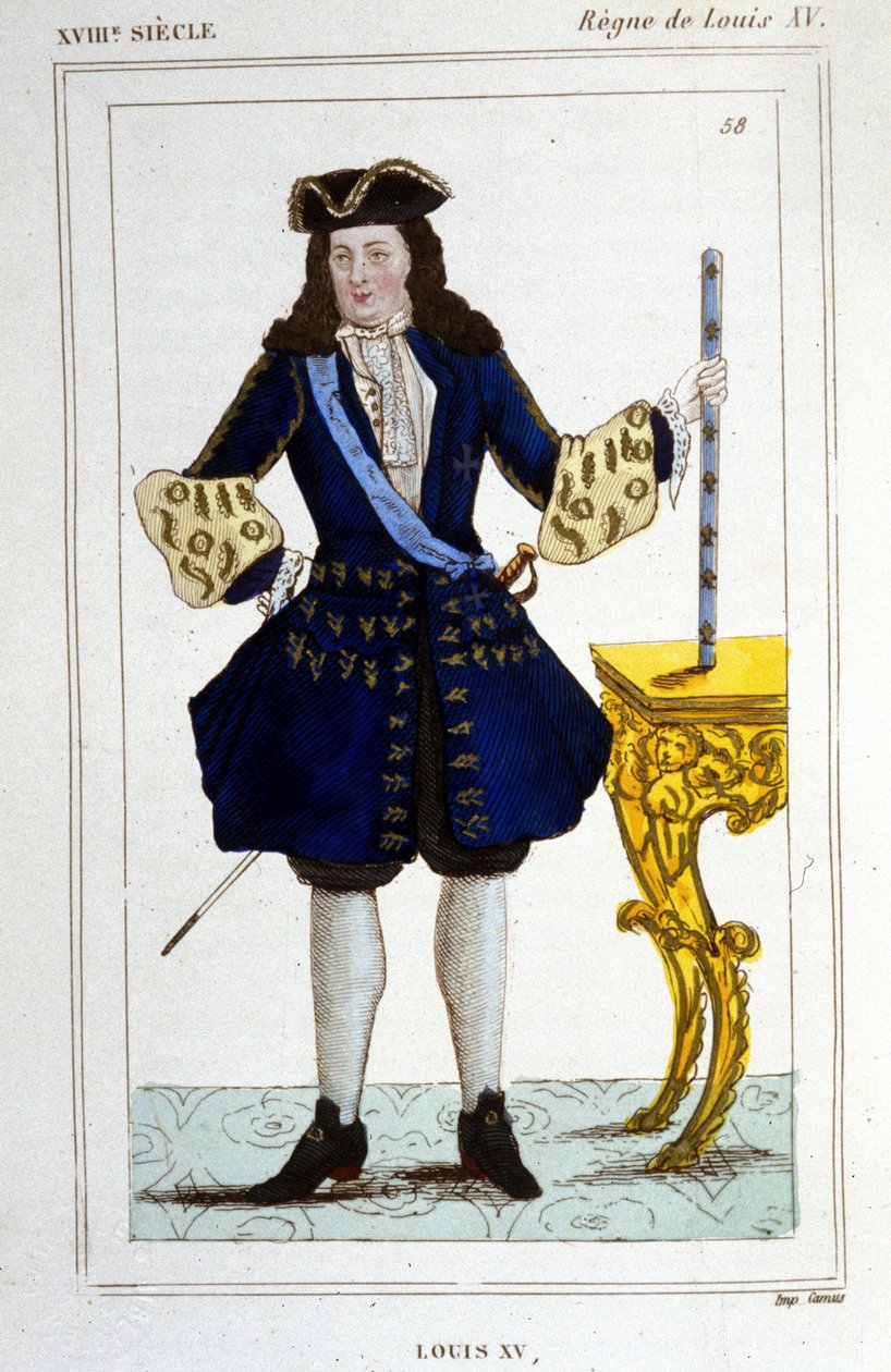 Portrét krále Ludvíka XV. (1710 - 1774). od Unknown artist