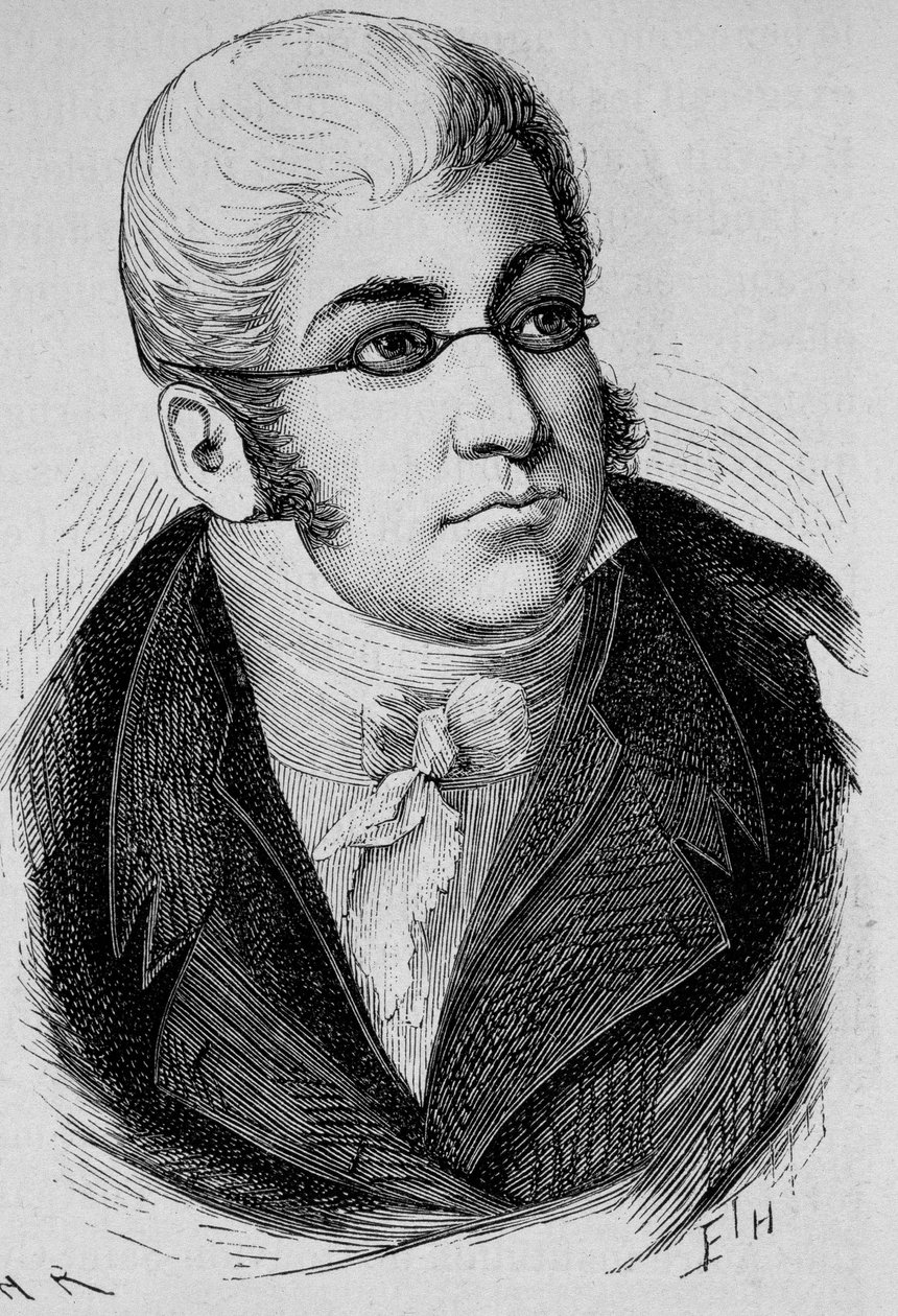 Portrét La Romiguière. Rytina konce 19. století v „Histoire de France““ od H. Martina. od Unknown artist