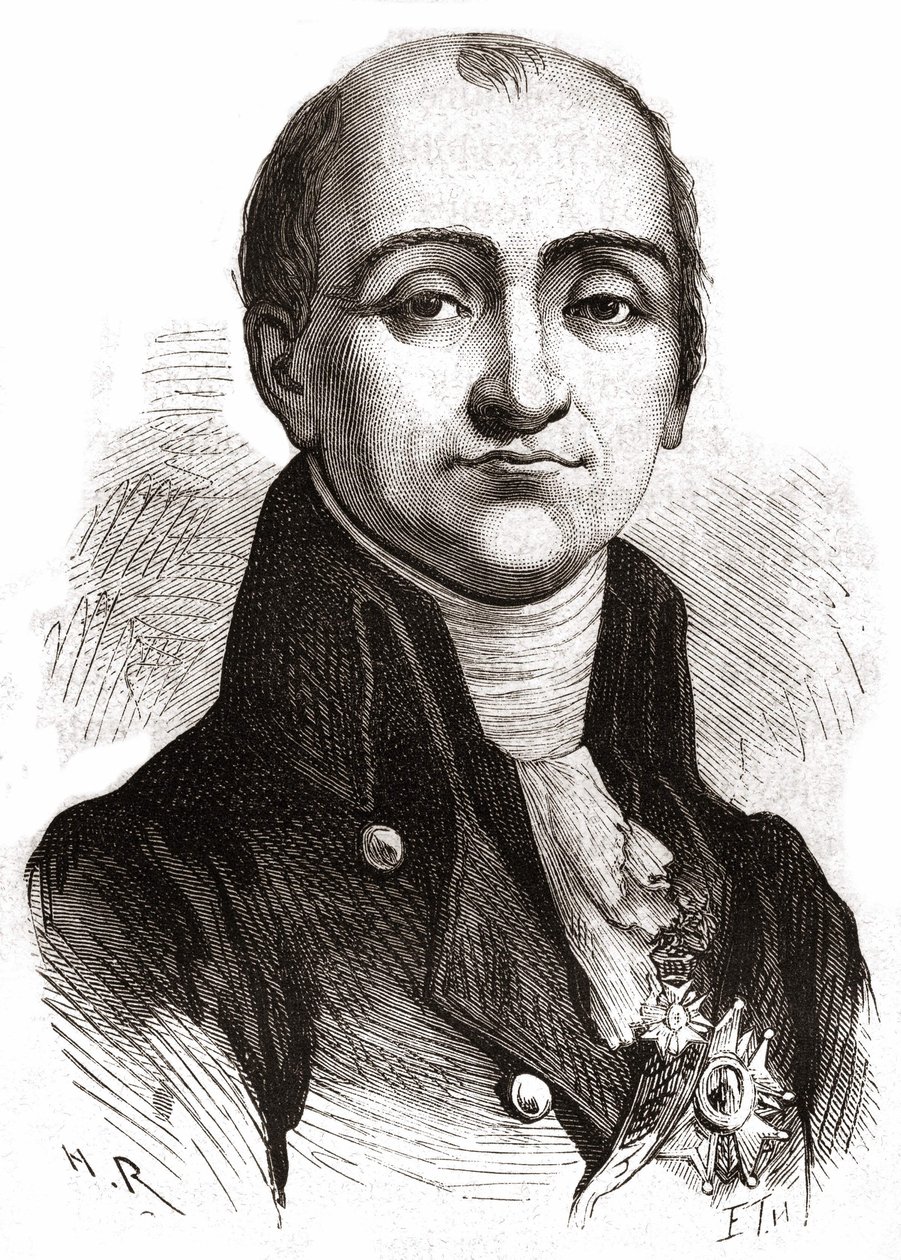 Portrét Lacépède - v “”Historie Francie”” od Henriho Martina, sd. 19. století. od Unknown artist