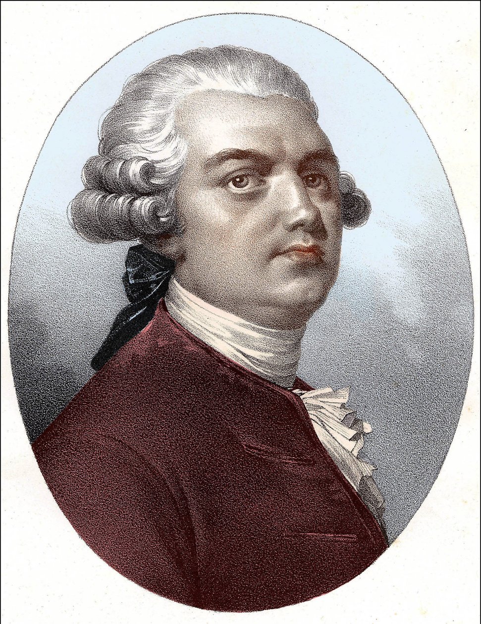 Portrét Lekaina (Henri Louis Cain (Henri-Louis Le Kain) (1729-1778) od Unknown artist