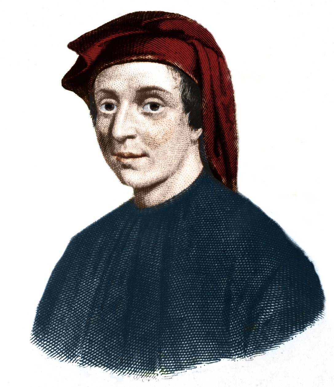 Portrét Leonarda Fibonacciho (1170-1245). (Leonard z Pisy). italský matematik. od Unknown artist