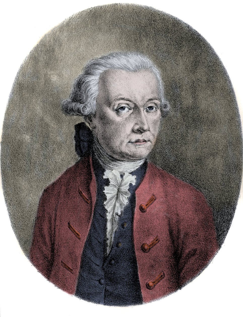 Portrét Leopolda Mozarta (1719-1787), otce Wolfganga Amadea Mozarta (1756-1791). od Unknown artist