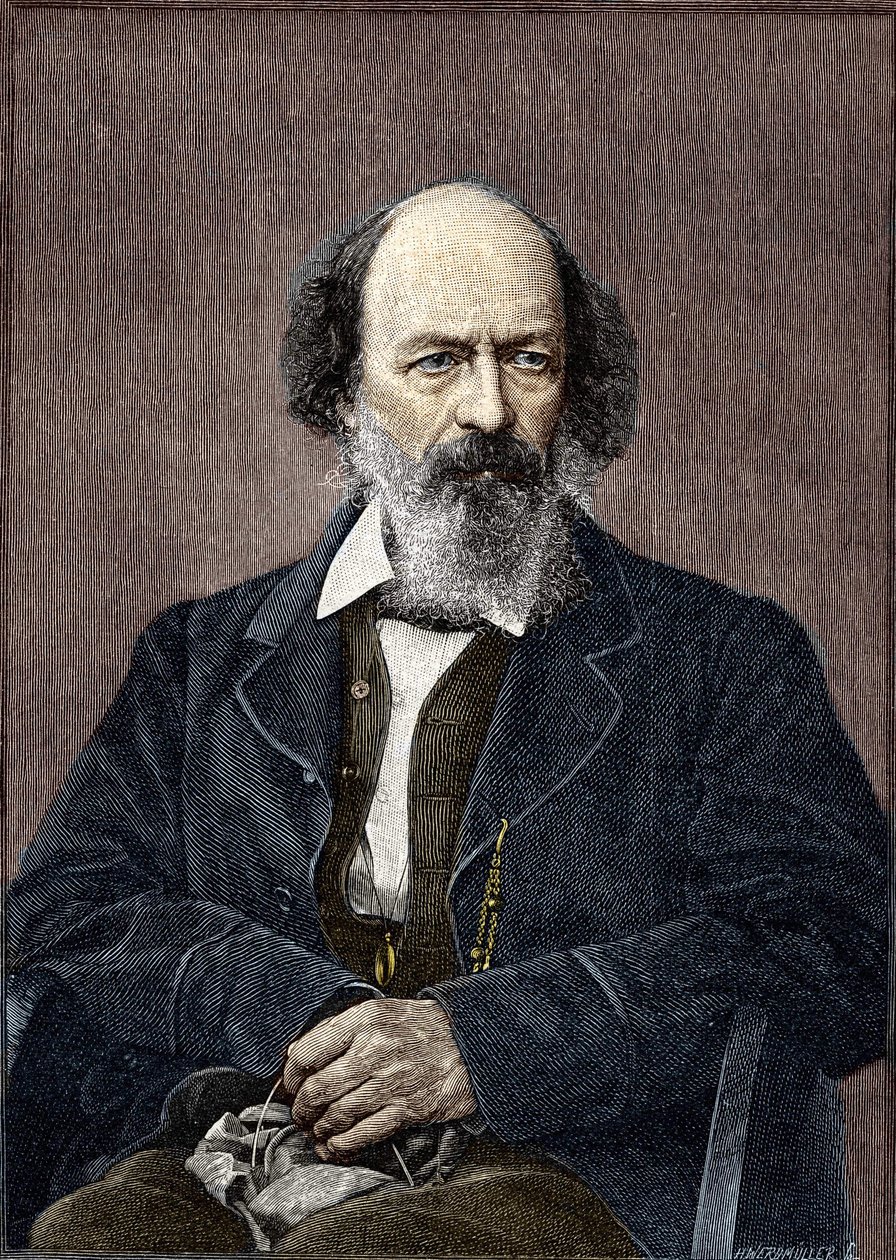 Portrét lorda Alfreda Tennysona, anglického básníka a dramatika (1809 až 1892). od Unknown artist