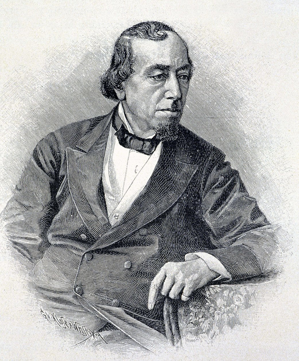 Portrét lorda Beaconsfielda, Benjamina Disraeliho od Unknown artist