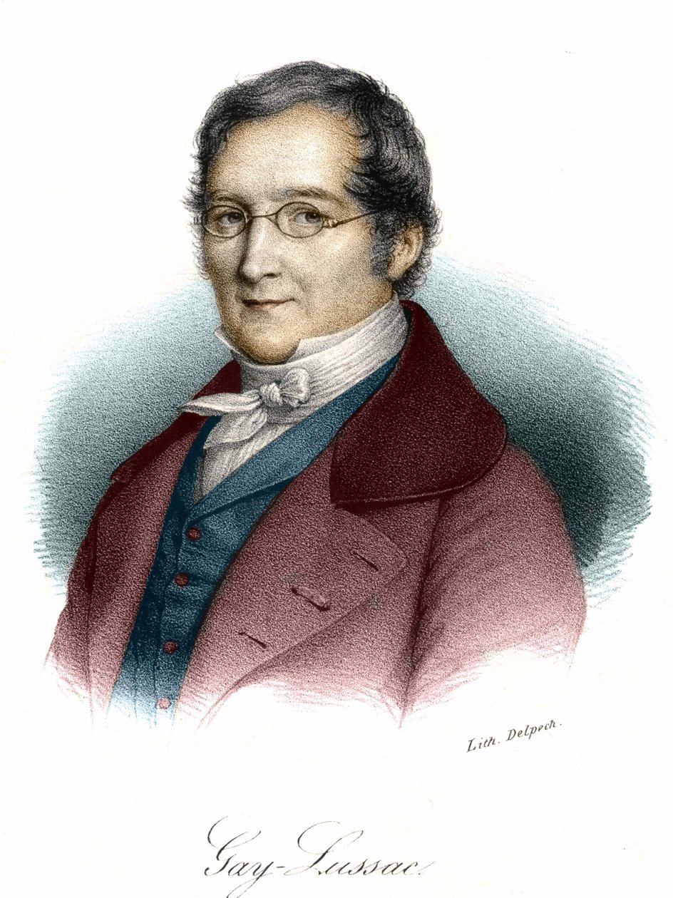 Portrét Louis-Joseph Gay-Lussac (Louis Joseph Gay Lussac) (1778-1850), francouzský fyzik a chemik. Rytina 19. století. od Unknown artist