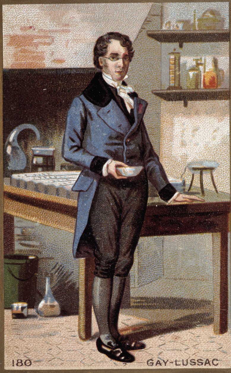 Portrét Louis-Joseph Gay-Lussac (Louis Joseph Gay Lussac) (1778 - 1850), francouzský fyzik a chemik. od Unknown artist