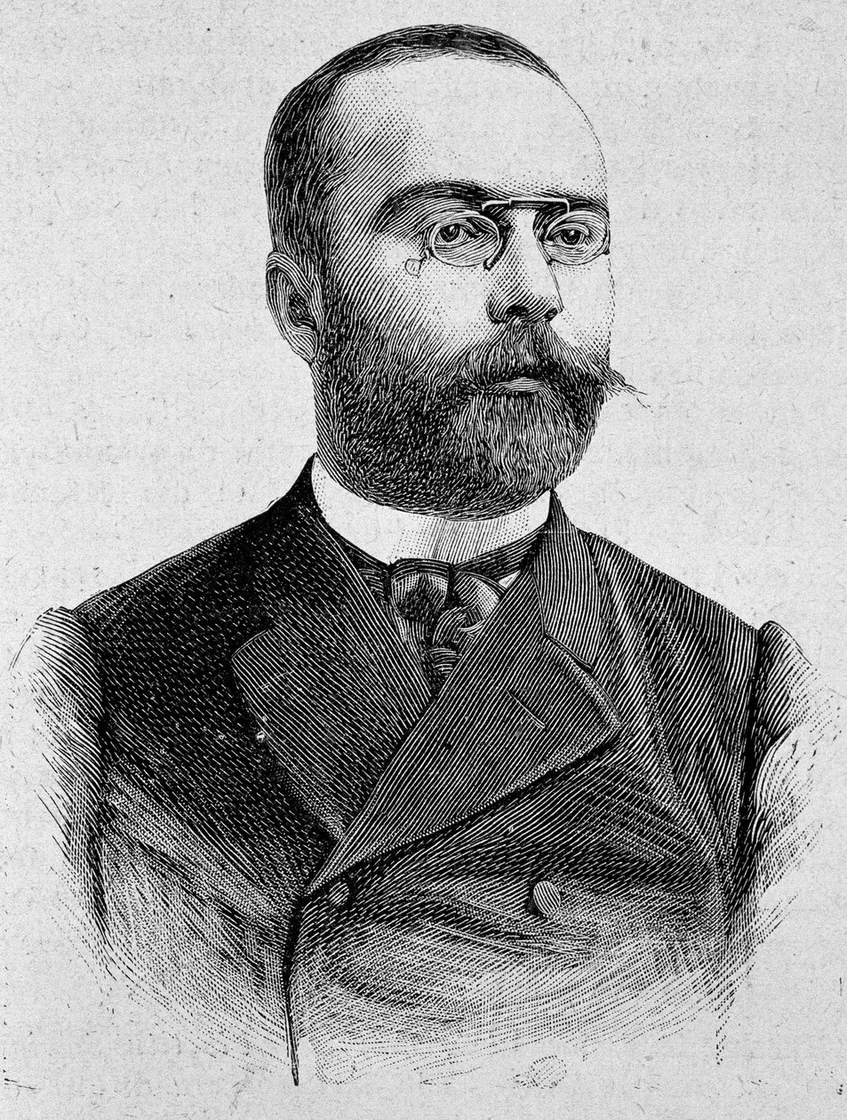 Portrét Louise Barthoua (1862 - 1934). Rytina konce 19. století v „Histoire de France““ od H. Martina. od Unknown artist