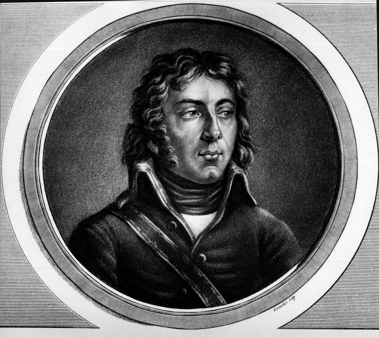 Portrét Louis Charles Antoine Desaix de Veygoux (1768-1800), francouzský generál. v ""Kompletní sbírka historických obrázků francouzské revoluce, ve třech svazcích." 1804. od Unknown artist