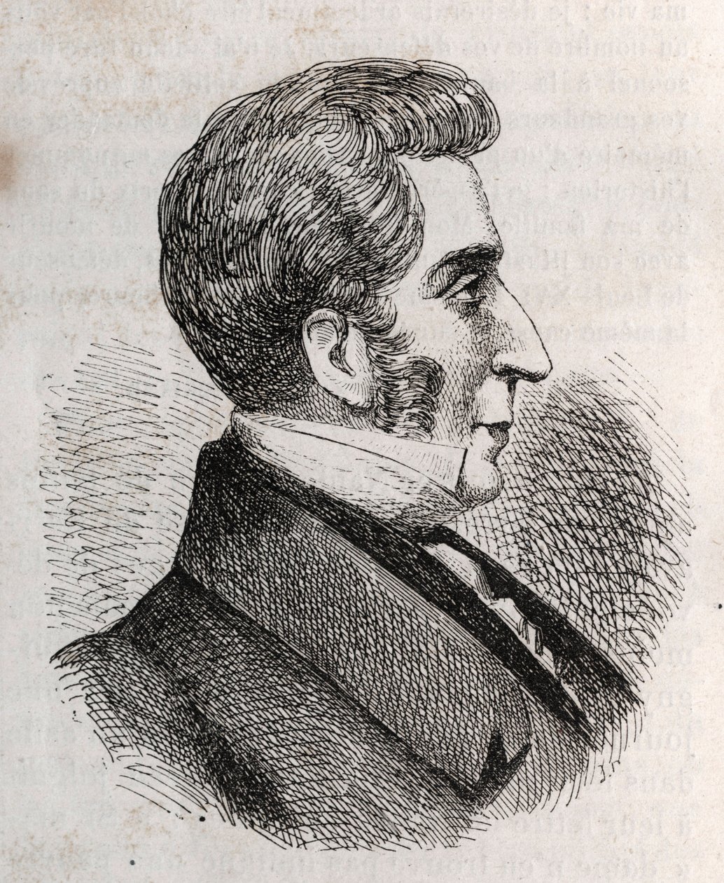Portrét Louis Charles Bonaventure Pierre, hrabě z Mesnard 1769-1842 - rytina od Unknown artist