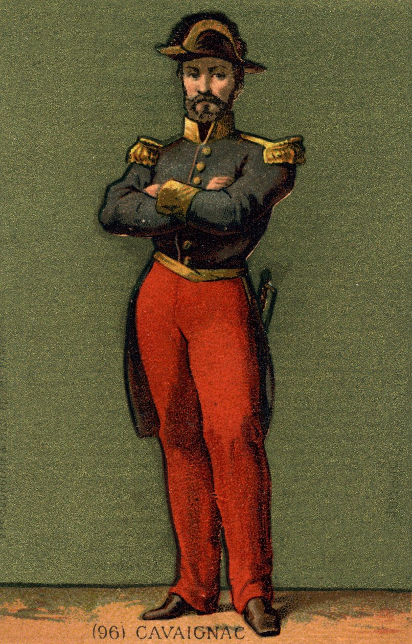 Portrét Louise Eugèna Cavaignaca (1802 - 1857), francouzského generála a politika. od Unknown artist