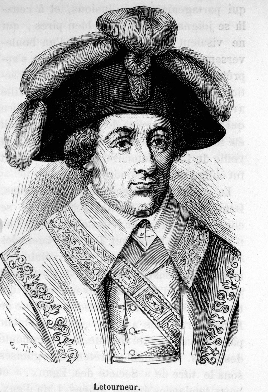 Portrét Louise Francoise Letourneura (1751-1817), francouzského politika. od Unknown artist