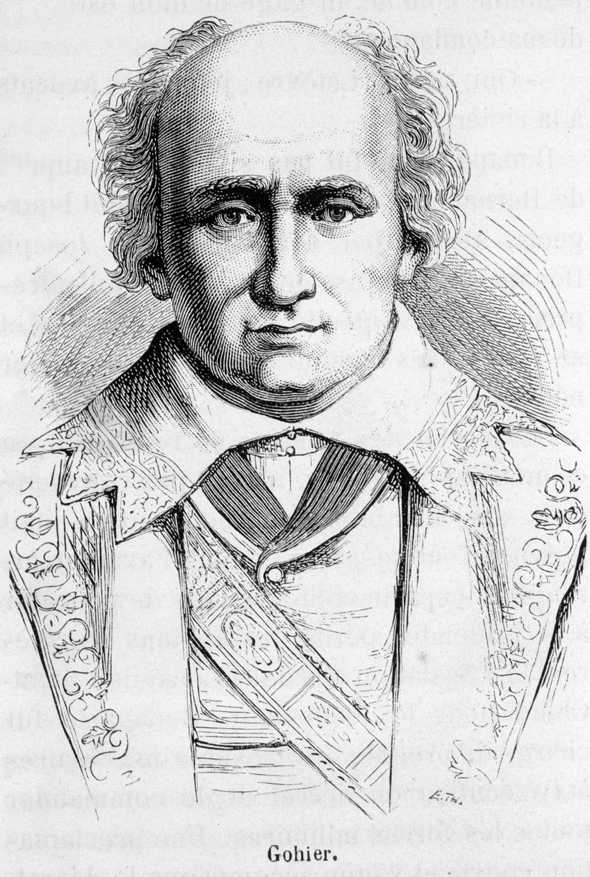 Portrét Louise Jeroma Gohiera (1746-1830), francouzského politika. od Unknown artist