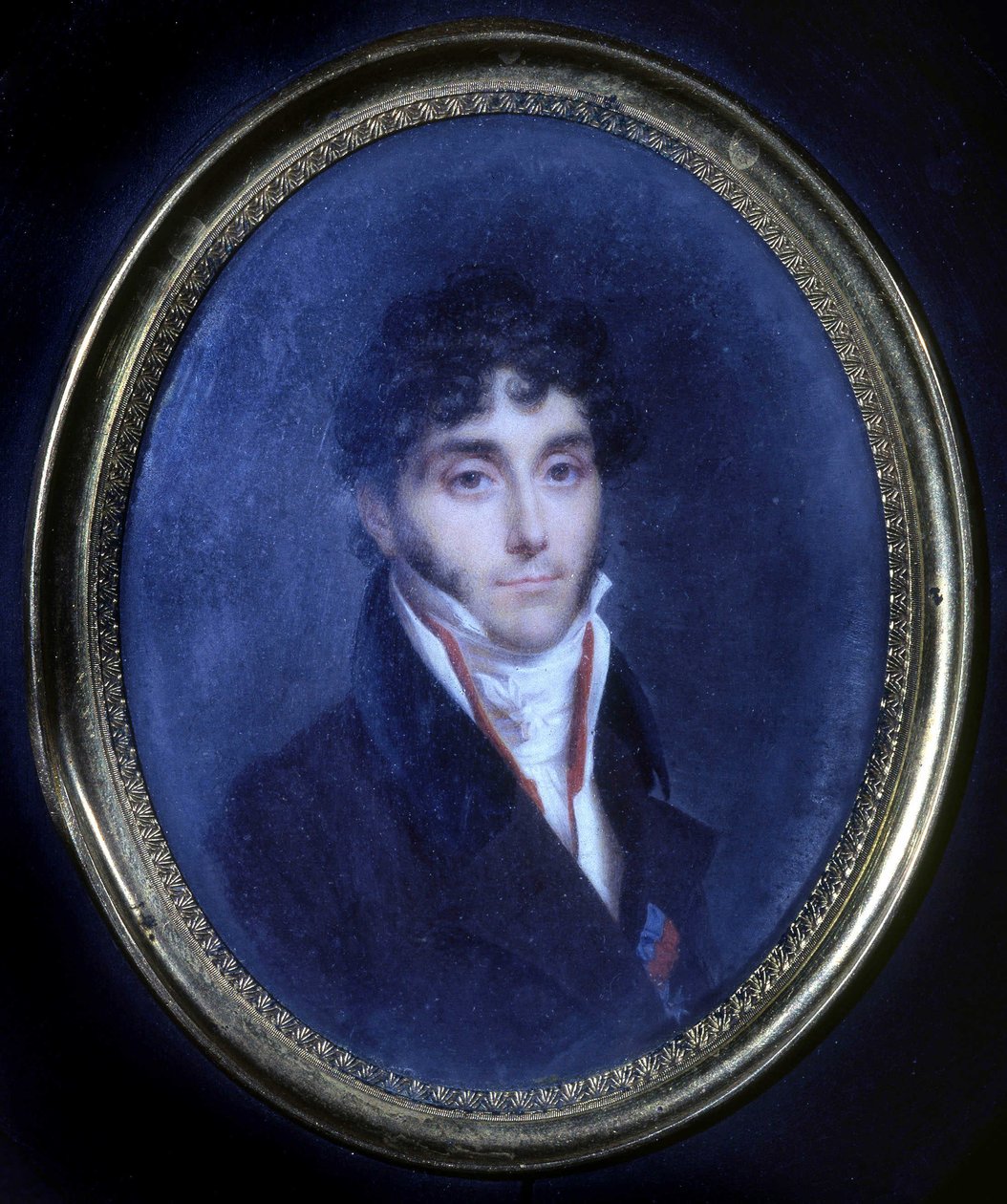 Portrét Louise Mathieu, hraběte z Molè (1781 - 1855), medailon od Unknown artist