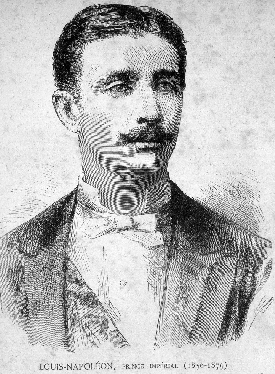 Portrét Ludvíka Napoleona, prince Imperial (1856 - 1879) (syn Napoleona III.) - v „“ Les Contemporains“, n.d. koncem 19. století. od Unknown artist