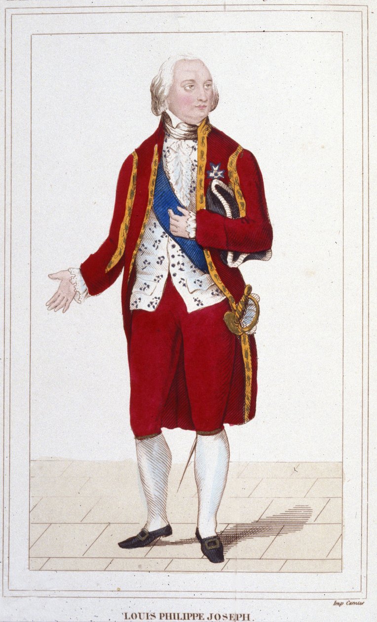 Portrét Ludvíka Filipa II Josefa, vévody z Orléans a Chartres, známého jako Philippe Egalité od Unknown artist