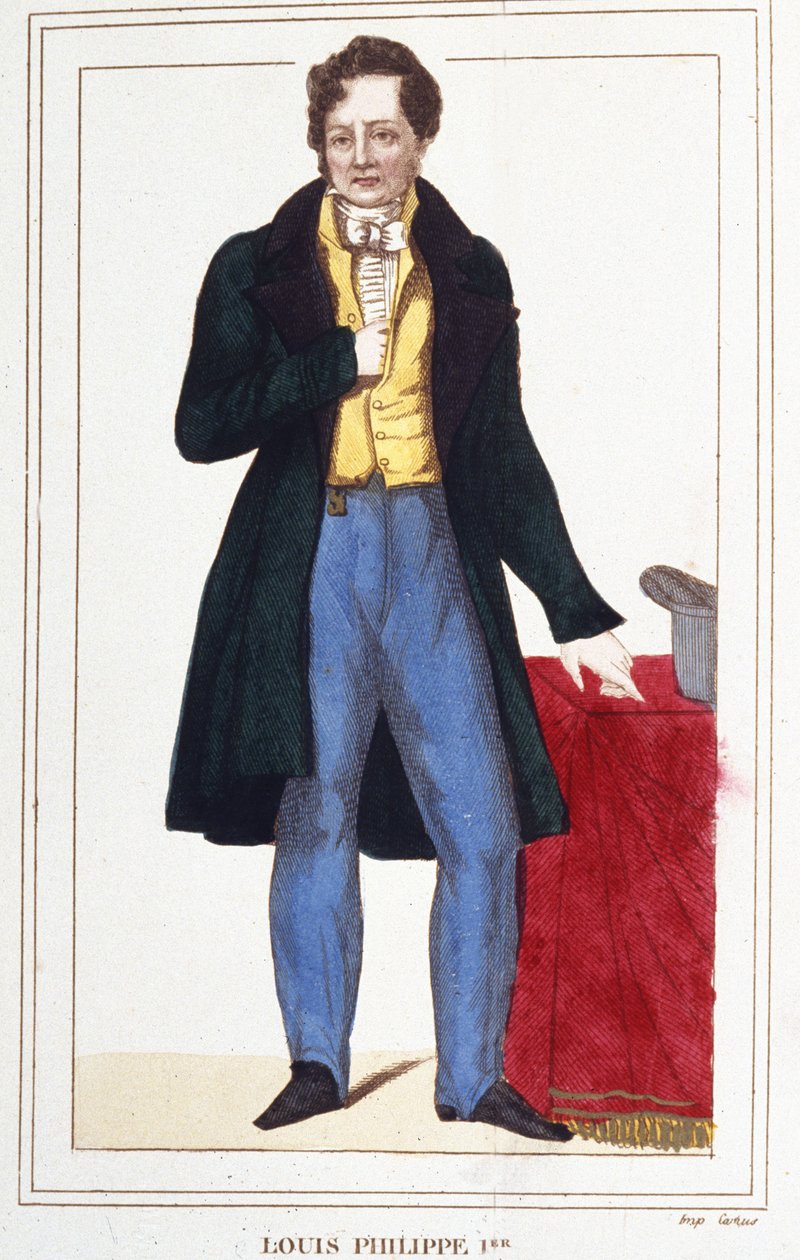 Portrét Ludvíka Filipa I., krále francouzského. rytina z roku 1830. od Unknown artist