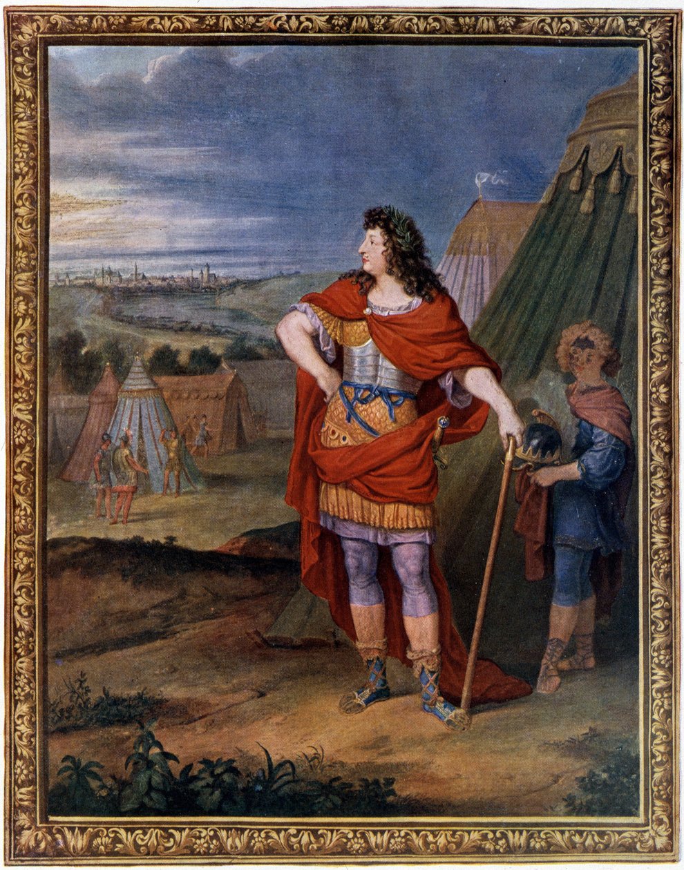 Portrét Ludvíka XIV. oblečeného jako římský císař. od Unknown artist