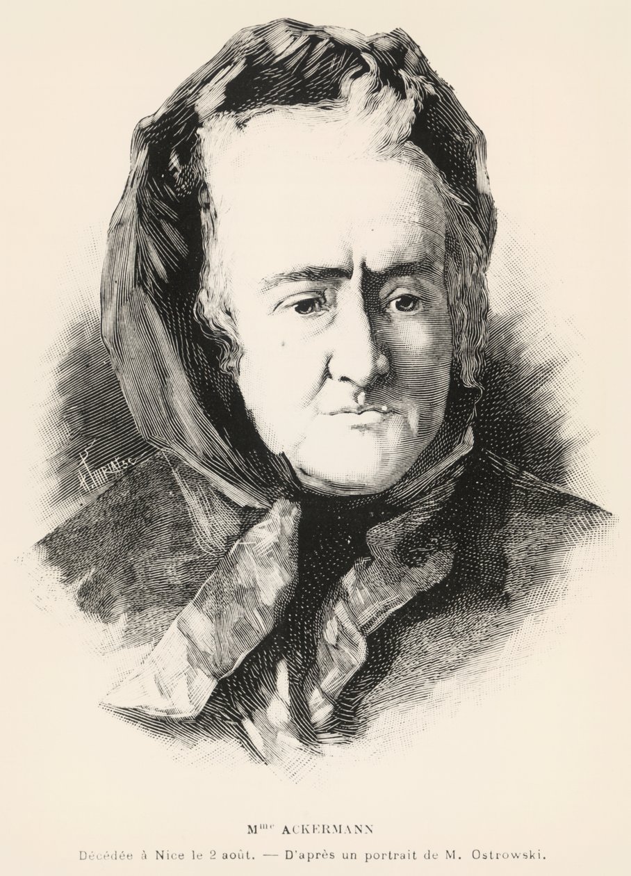 Portrét Louise-Victorine Ackermannové od Unknown artist