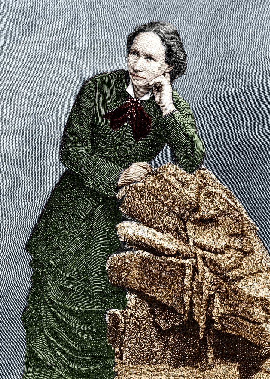 Portrét Louise Michel (1830 - 1905) během její deportace do Noumea v Nové Kaledonii. 1873-1880. od Unknown artist
