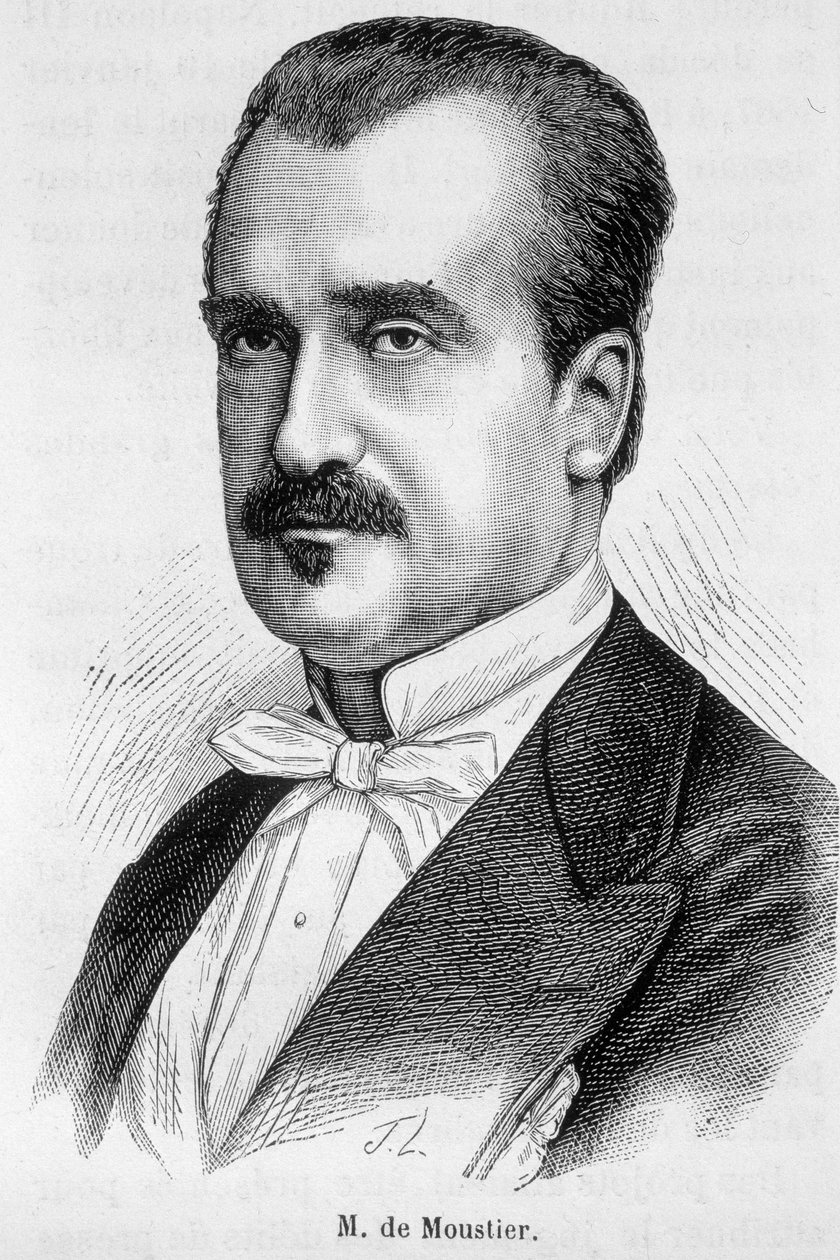 Portrét pana de Moustier od Unknown artist