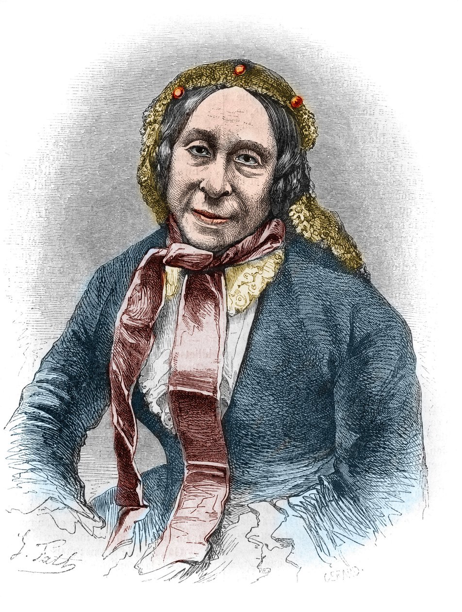 Portrét Madame Desbordes Valmore (Marceline Felicite Josephine Desbordes-Valmore od Unknown artist