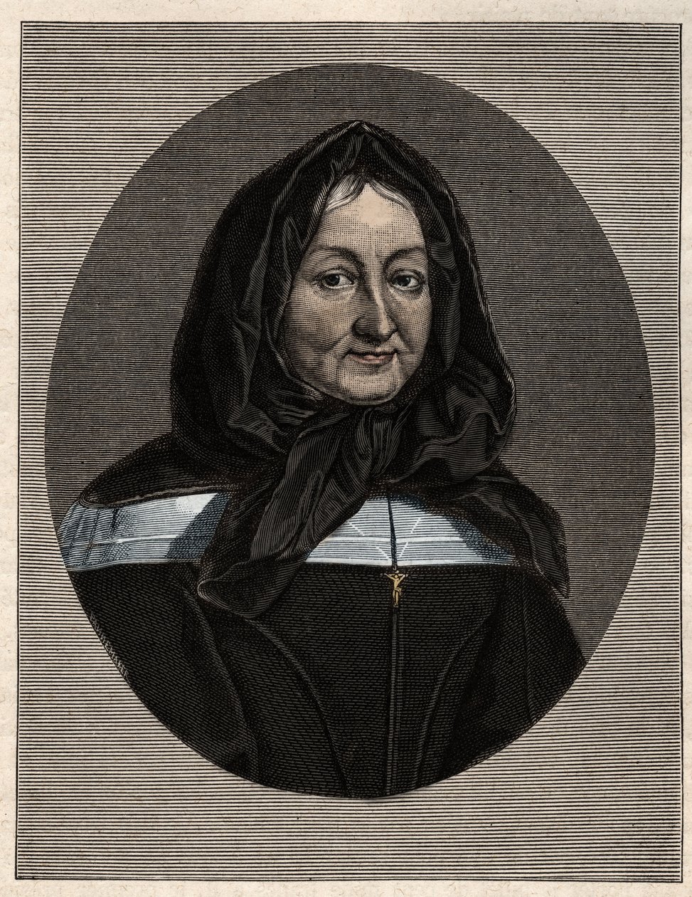 Portrét madame Marie de Rubelles, paní z Miramionu (1629-96), zakladatelka Dcer Svaté rodiny od Unknown artist