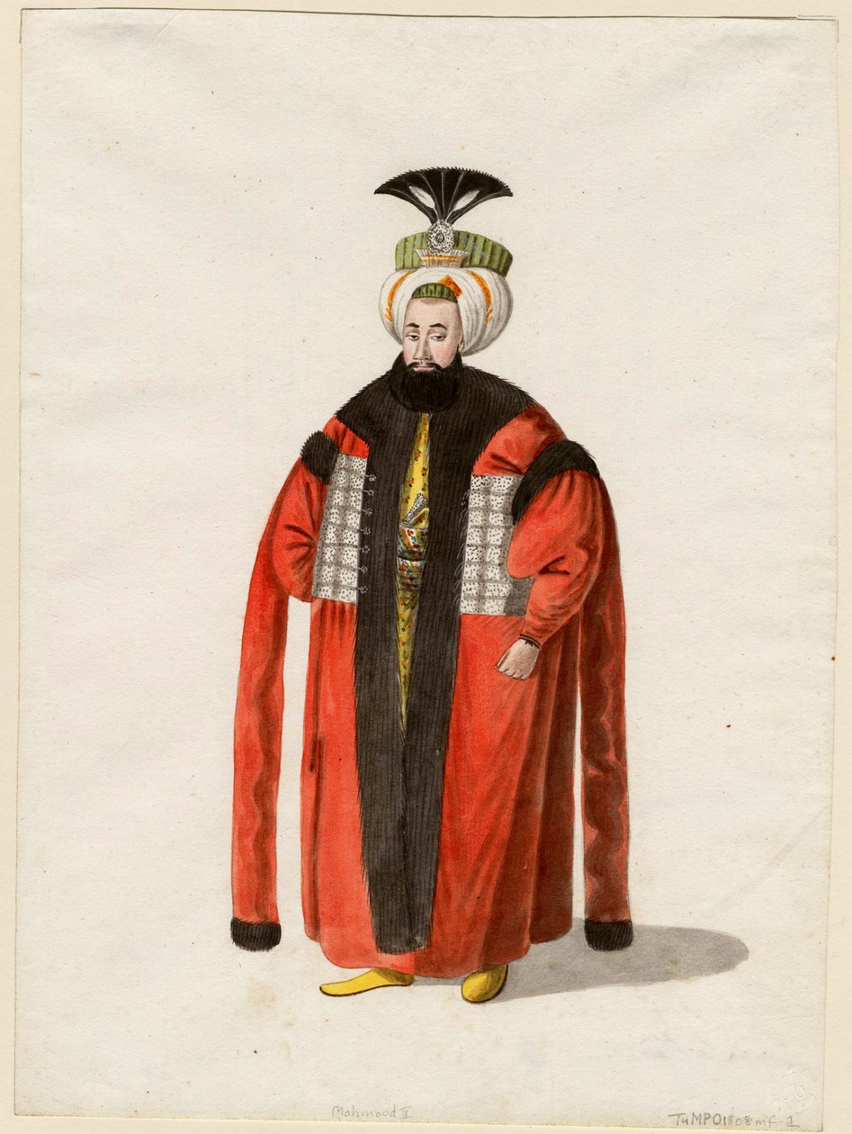 Portrét Mahmuda II (1785-1839) od Unknown artist