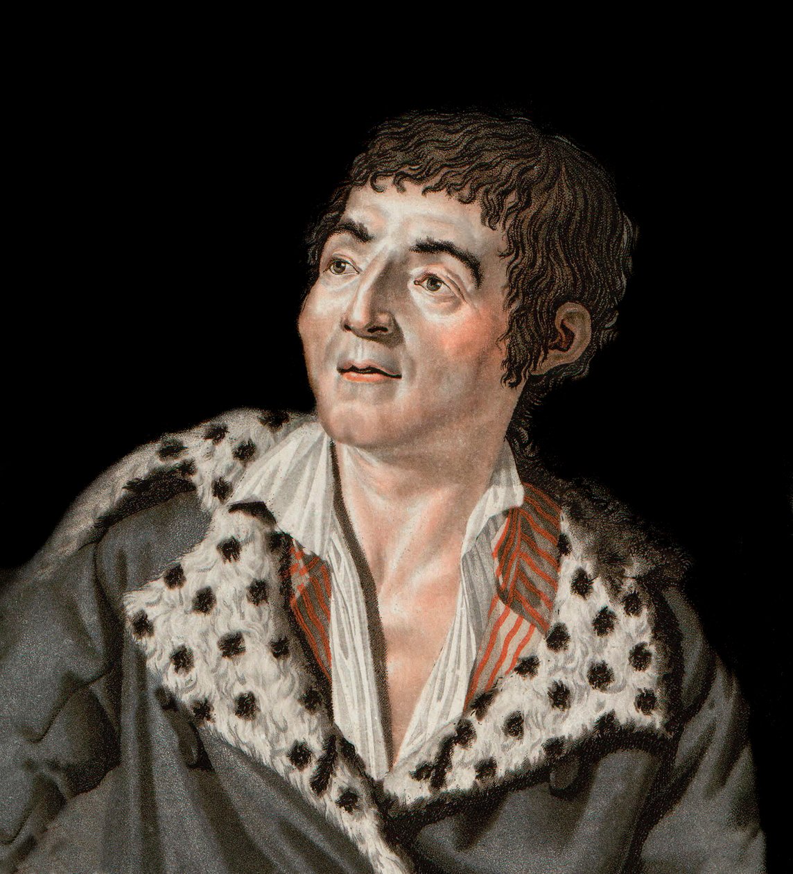 Portrét Marata (1743-1793) - portrét Jean-Paul (Jean Paul) Marat (1743-1793) politik, francouzský novinář - rytina Angelique Allais od Unknown artist