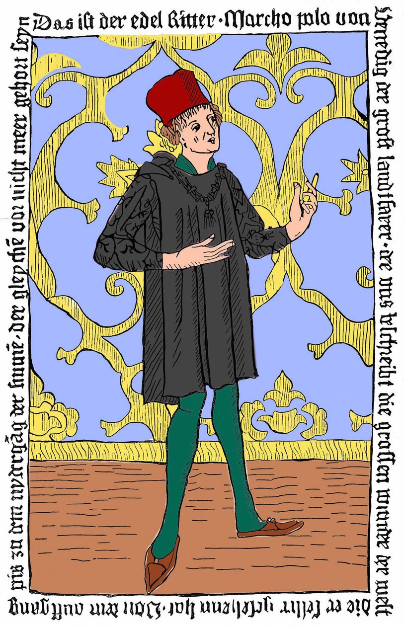 Portrét Marca Pola (v. 1254–1324) od Unknown artist