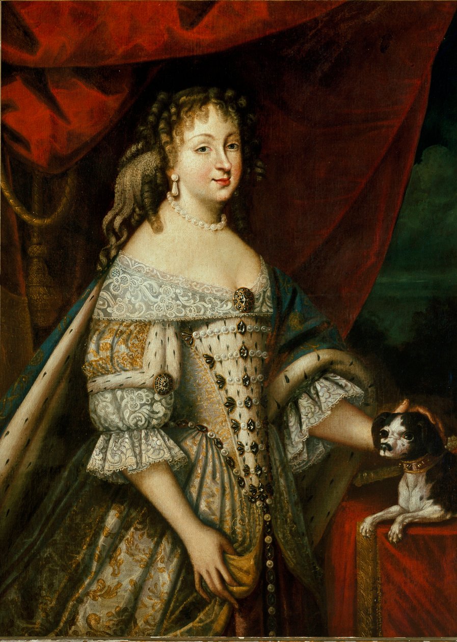 Portrét Marie Giovanny Battista di Savoia Nemours (Marie Jeanne Baptiste de Savoie-Nemours) (Savoie Nemours) (1644-1724), manželky Carla Emanuela II. (1634-1675) (Charles Emmanuel Savojský) Anonymní obraz. 17. století Turín, královský palác - Portrét od Unknown artist