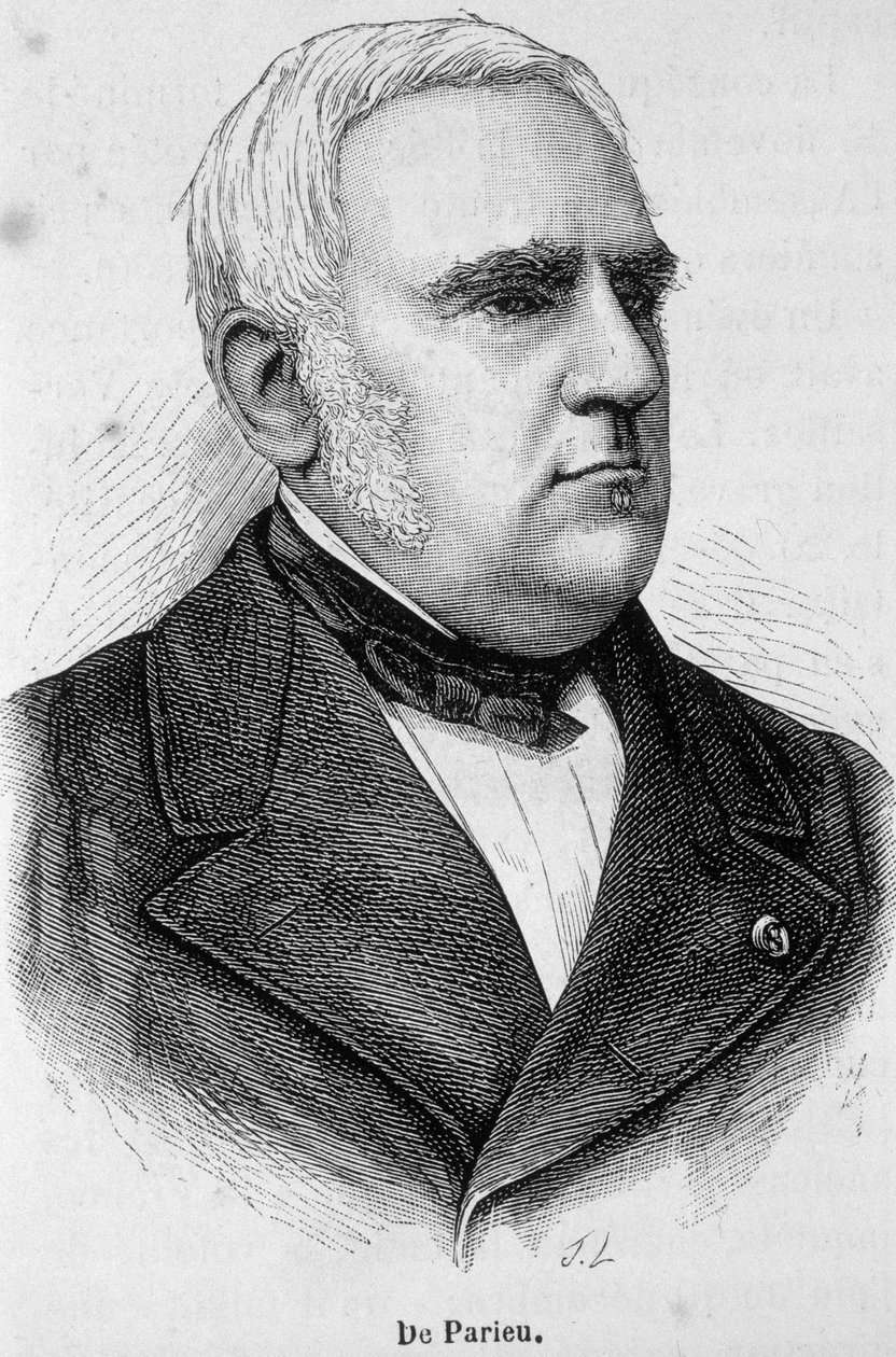 Portrét Marie Louis Esquirou de Parieu, francouzské političky (1815 - 1893) od Unknown artist