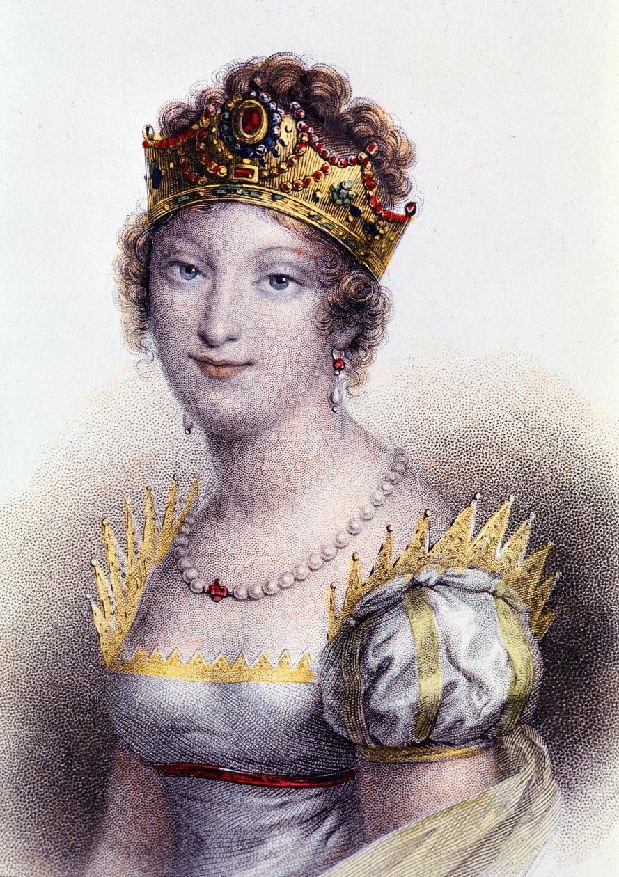 Portrét Marie Louise, vévodkyně z Parmy, choť císařovny Francouzů (rytina od Unknown artist