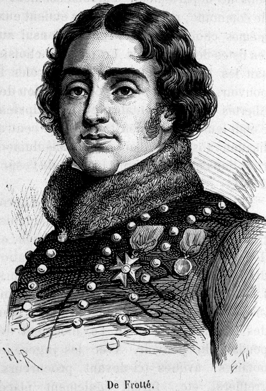 Portrét Marie Pierre Louis, hraběte De Frotté (1755-1800), náčelníka normanské chouannerie, byl zastřelen Bonapartem. od Unknown artist