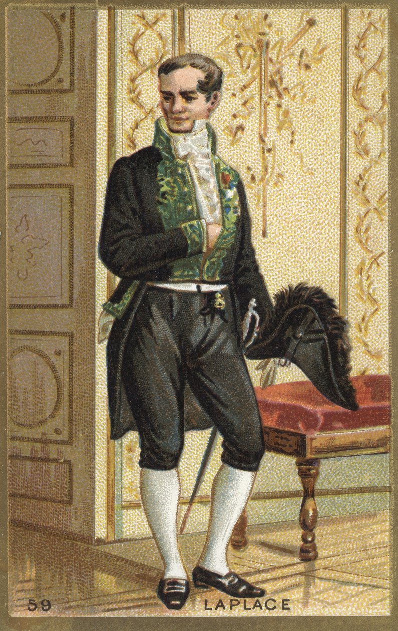 Portrét markýze Pierra Simona de Laplace (1749-1827), francouzského astronoma, matematika a fyzika. Chromolitografie 19. století. od Unknown artist