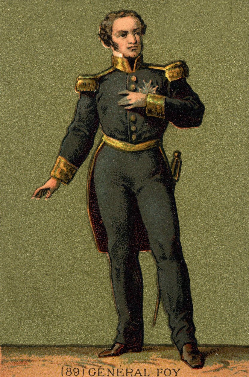 Portrét Maximiliana Sébastiena Foye. francouzský generál a politik (1775 až 1825) od Unknown artist