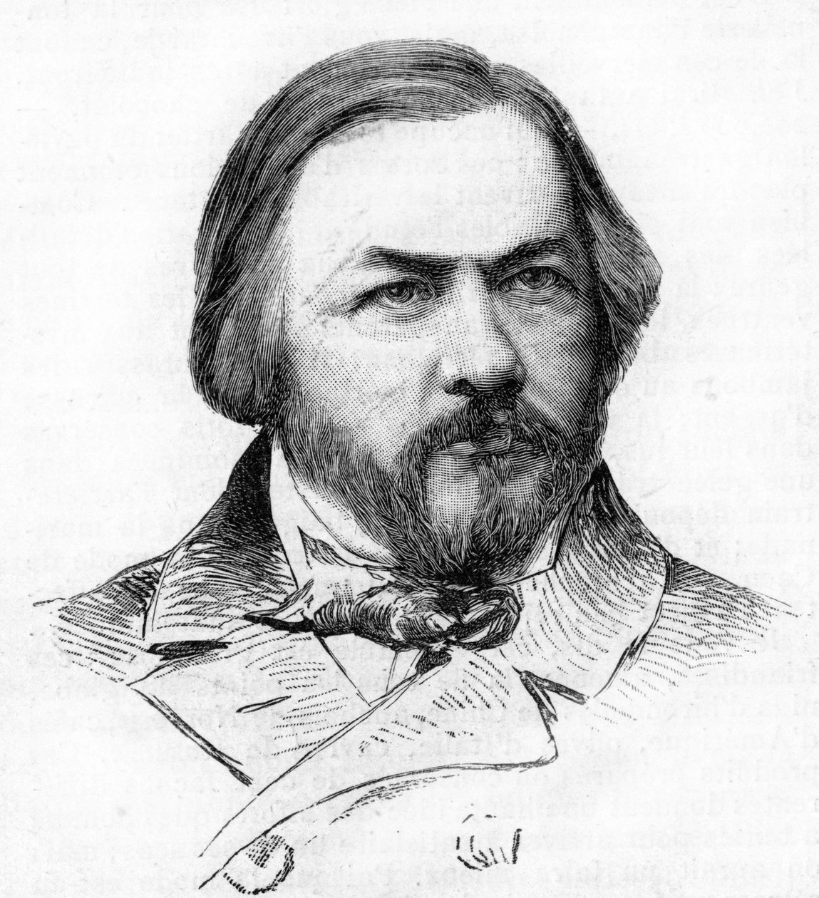 Portrét Michaila Glinky (1804 - 1857), ruského skladatele. od Unknown artist