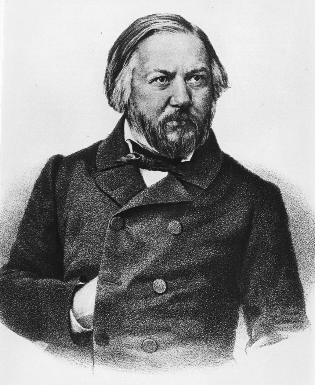 Portrét Michaila Ivanoviče Glinky 1804-1857 Ruský skladatel. od Unknown artist