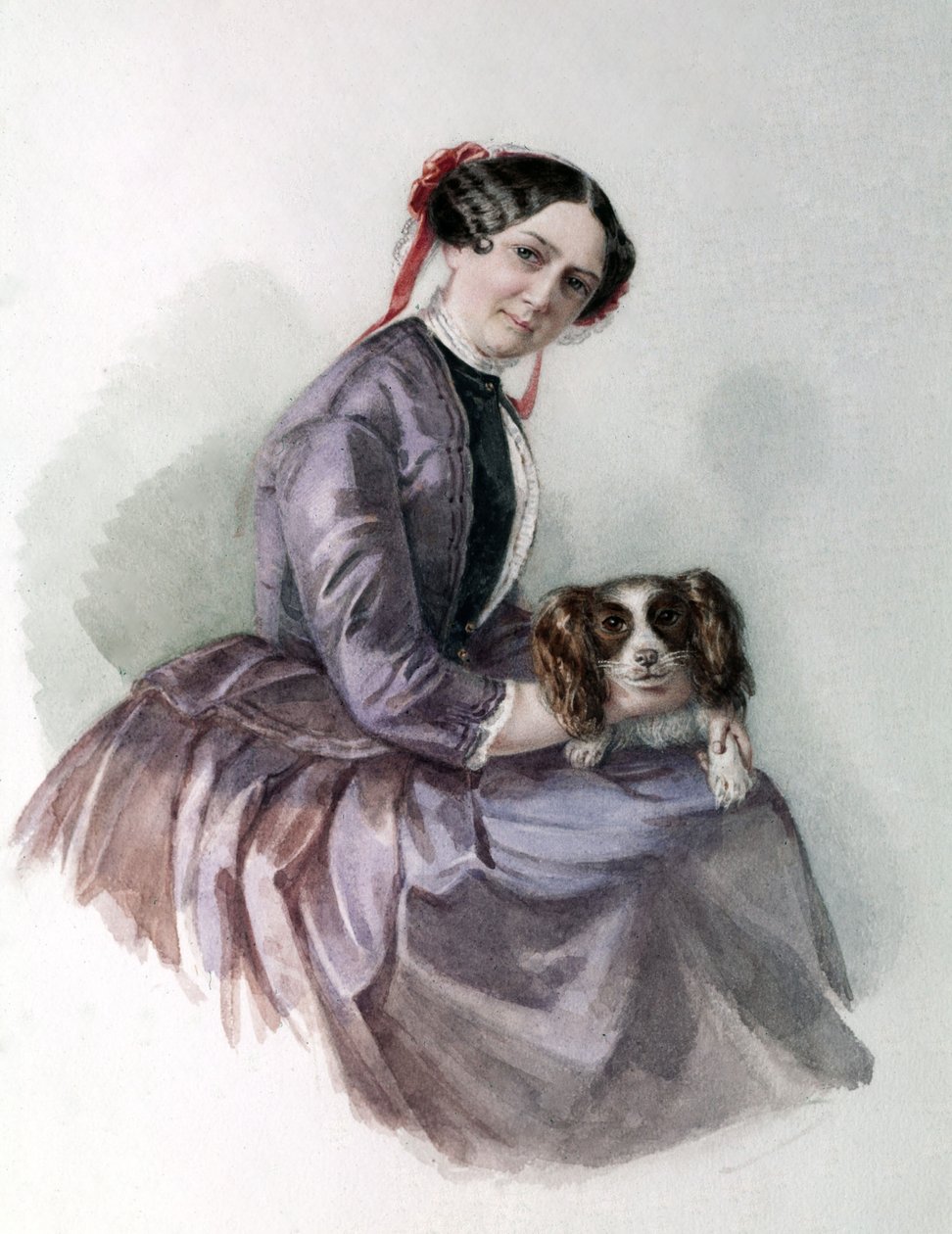 Portrét Minny Wagnerové, manželky Richarda Wagnera, Wagnerovo muzeum Bayreuth. od Unknown artist