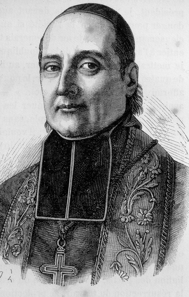 Portrét monsignora Siboura, francouzského preláta (1792-1857) od Unknown artist