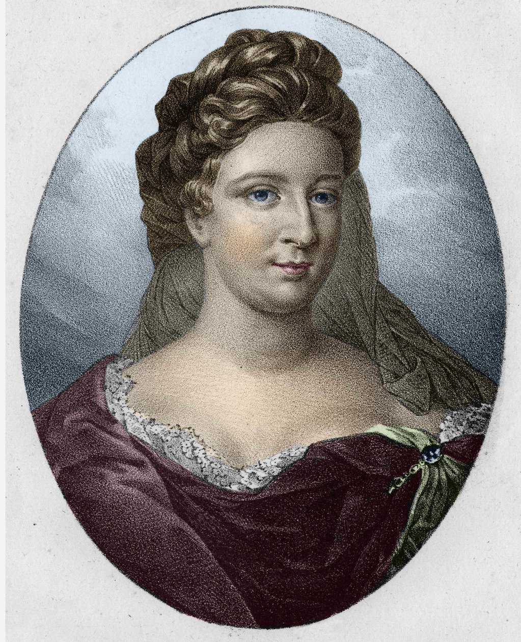 Portrét paní Antoinetty Deshoulières (1634-1694) od Unknown artist