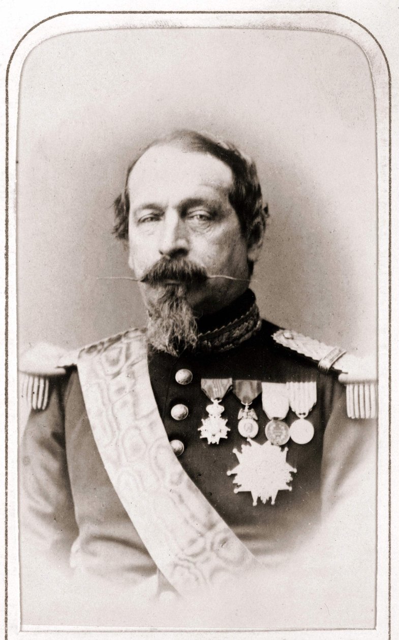Portrét Napoleona III. Fotografie 19. století. od Unknown artist