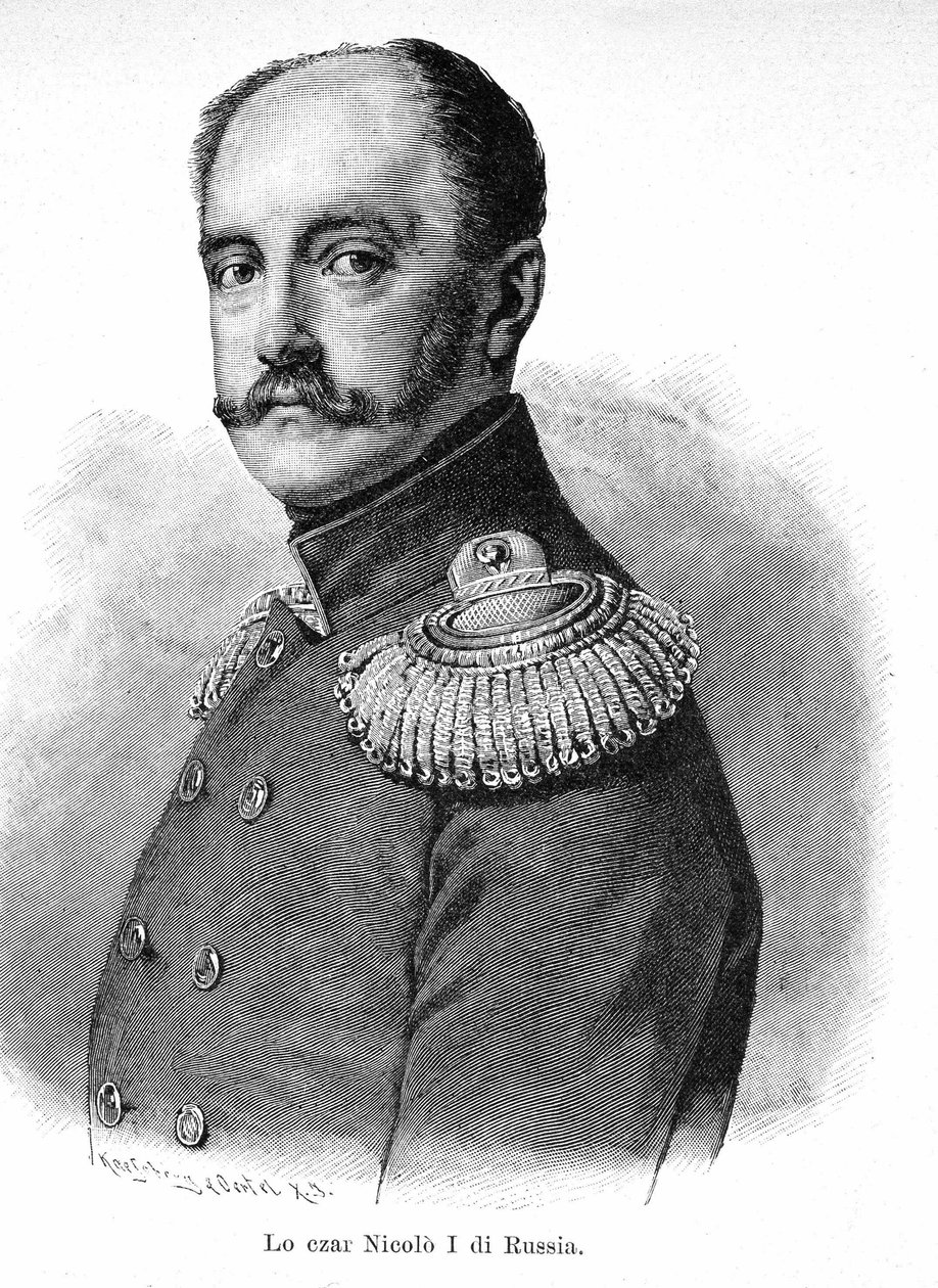 Portrét Mikuláše I. Pavloviče z Ruska (1796 - 1855) od Unknown artist