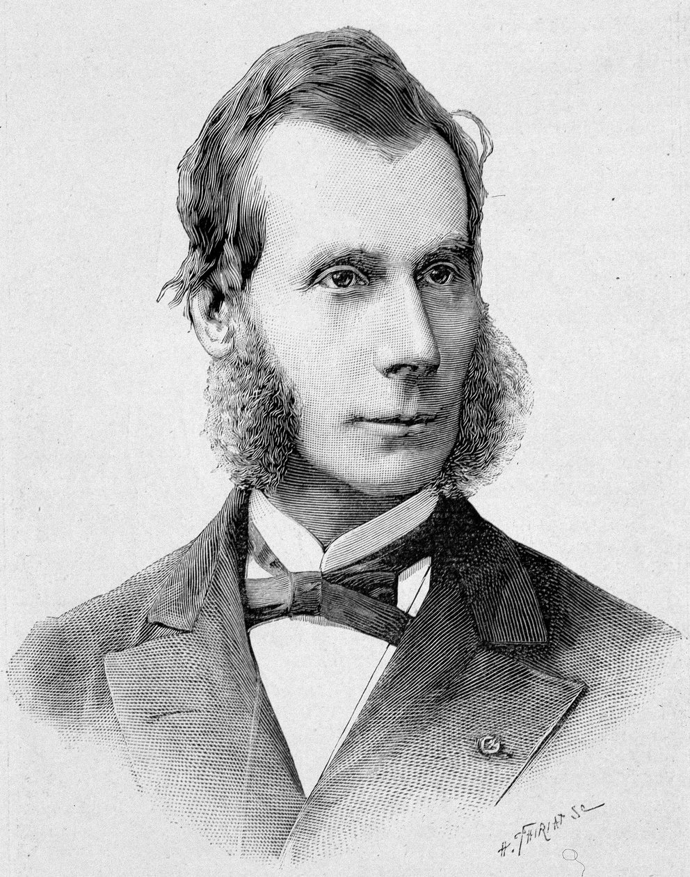 Portrét Numy Denis Fustel de Coulanges (1830 - 1889). Rytina konce 19. století v „Histoire de France““ od H. Martina. od Unknown artist