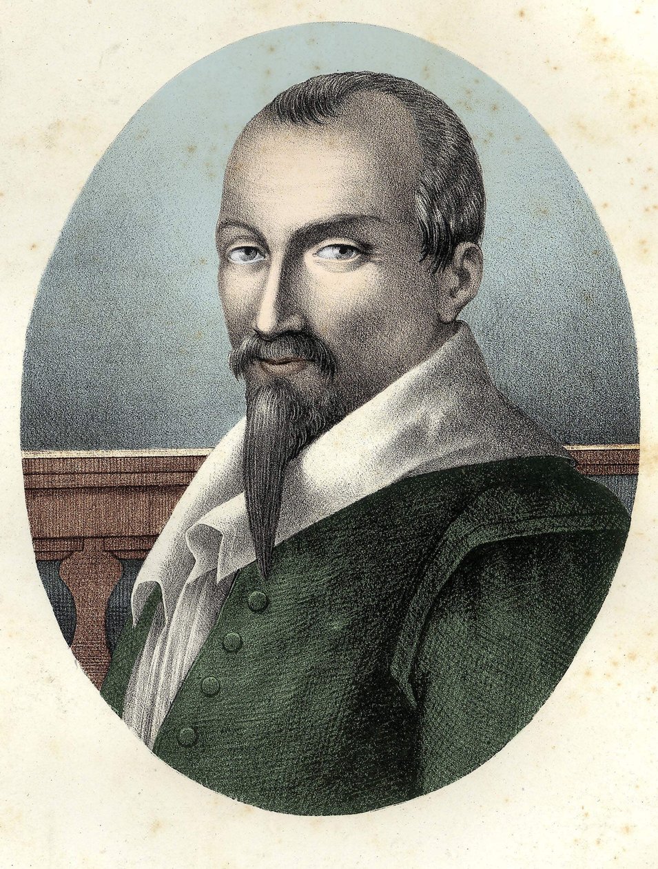 Portrét Oliviera De Serrese (v. 1539 - 1619) francouzský agronom. od Unknown artist